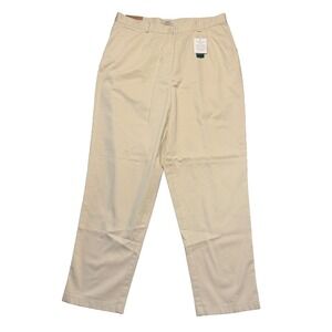 L.L. Bean Cream Straight Leg Pants. NWT